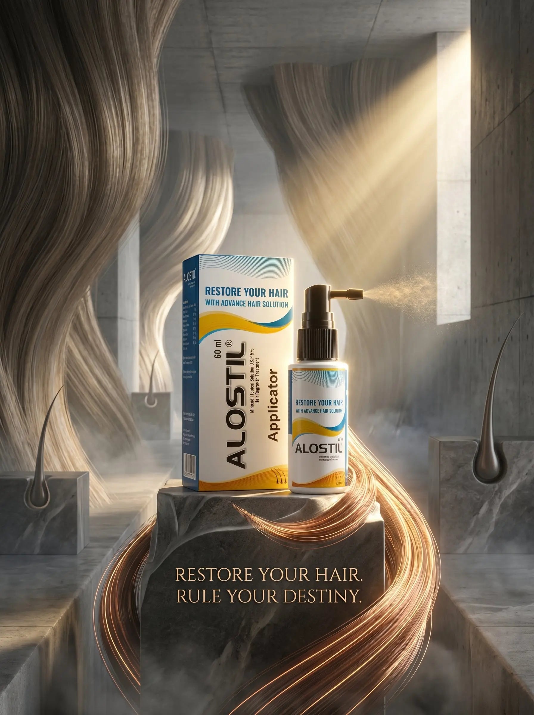 ALOSTIL Advanced Hair Regrowth Solution – Restore & Strengthen Hair | Shopsy Mart - Shopsy Mart