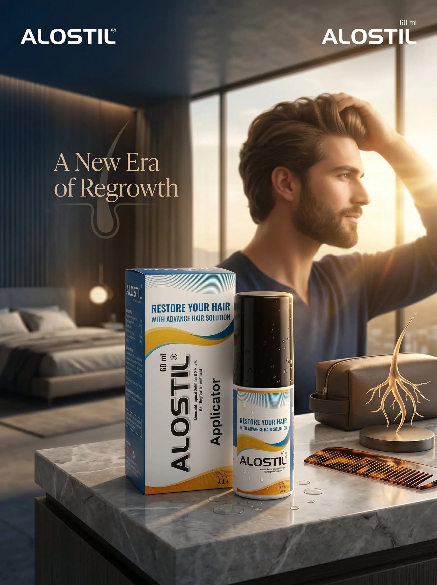 ALOSTIL Advanced Hair Regrowth Solution – Restore & Strengthen Hair | Shopsy Mart - Shopsy Mart