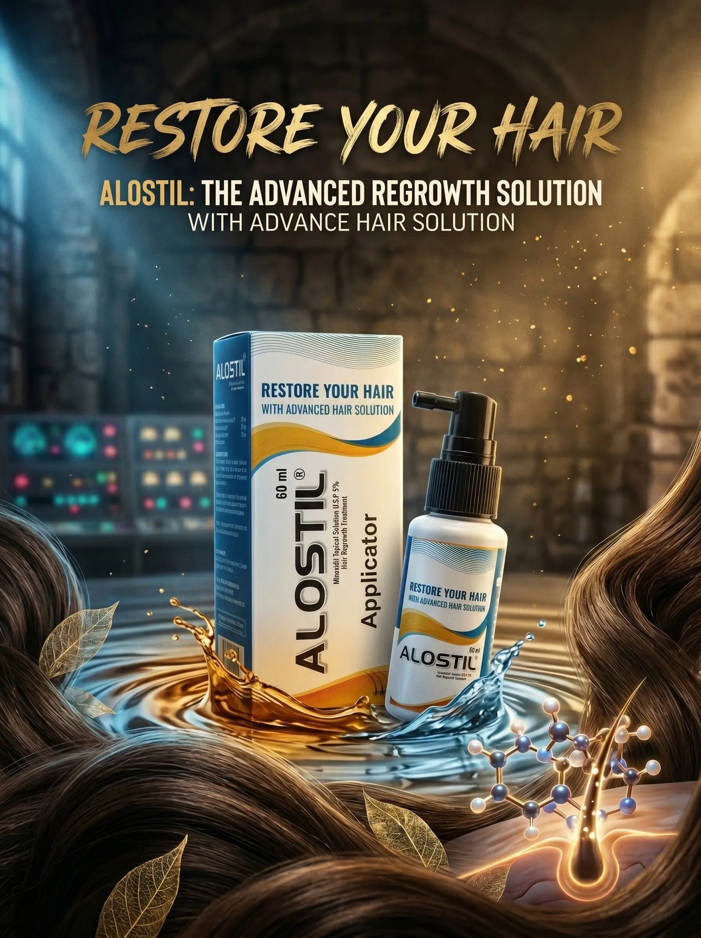 ALOSTIL Advanced Hair Regrowth Solution – Restore & Strengthen Hair | Shopsy Mart - Shopsy Mart